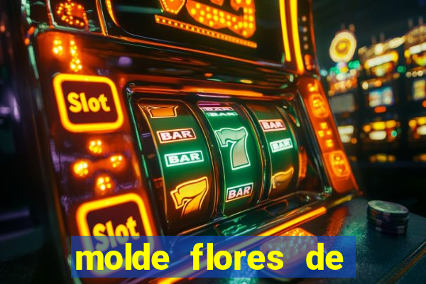 molde flores de papel para imprimir